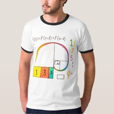 Fibonacci Sequence &amp; Golden Ratio Math T-Shirt