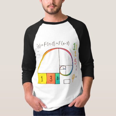 Fibonacci Sequence &amp; Golden Ratio Math T-Shirt