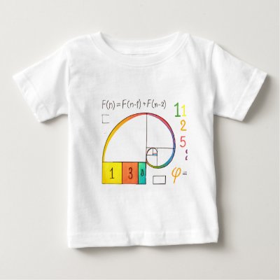 Fibonacci Sequence &amp; Golden Ratio Math T-Shirt