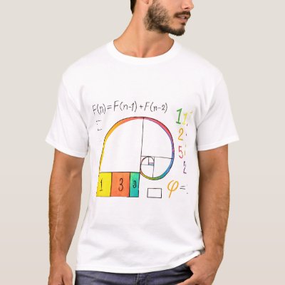 Fibonacci Sequence &amp; Golden Ratio Math T-Shirt