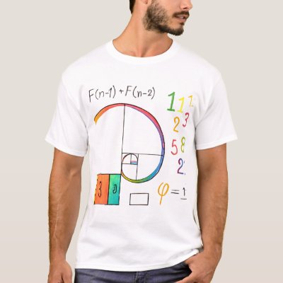 Fibonacci Sequence &amp; Golden Ratio Math T-Shirt