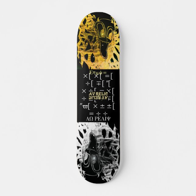 Fibonacci Sequence Skateboard Deck (Front)