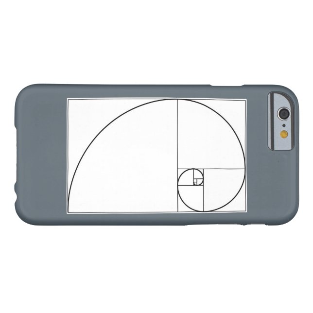 Fibonacci spiral cell phone case (Back Horizontal)