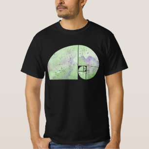 Fibonacci Spiral Elephant - Golden Ratio 3 T-Shirt