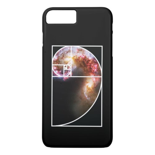 Fibonacci Spiral Galaxy iPhone 8 Plus7 Plus Case
