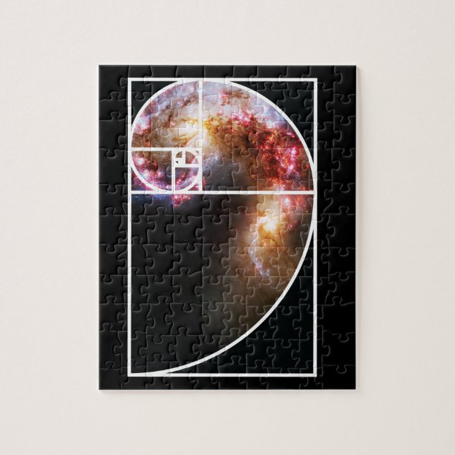 Fibonacci Spiral Galaxy Jigsaw Puzzle (Vertical)