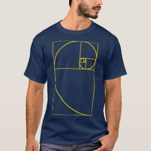 Fibonacci Spiral Golden Ratio Spiral  T-Shirt