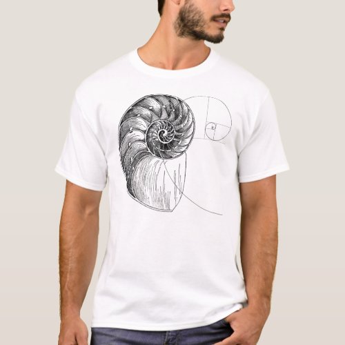 fibonacci spiral T_Shirt