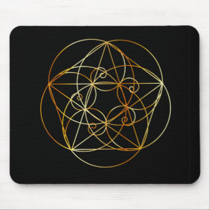 Fibonacci Spiral- The sacred geometry Mouse Pad