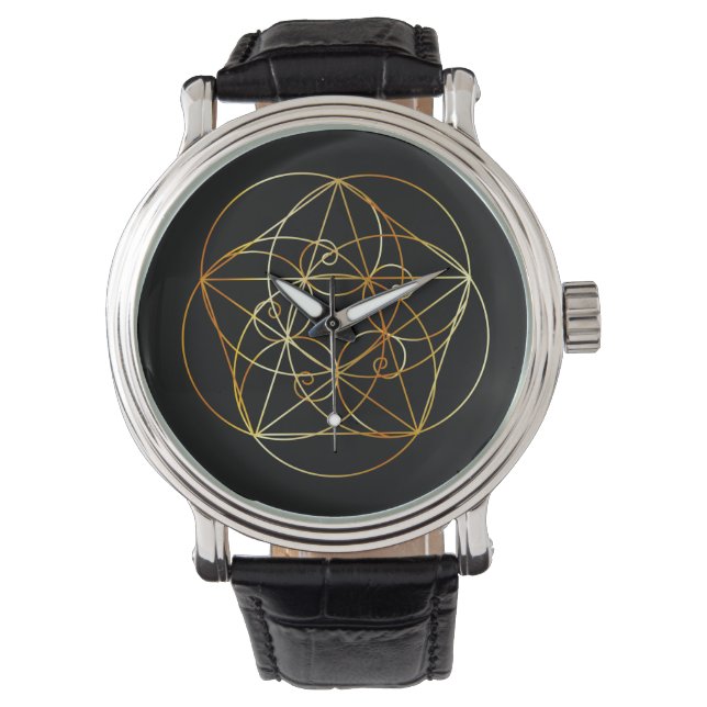 Fibonacci Spiral- The sacred geometry Watch (Front)