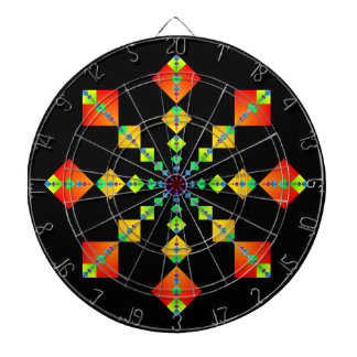 Fibonacci Squares Mandala Dart Board