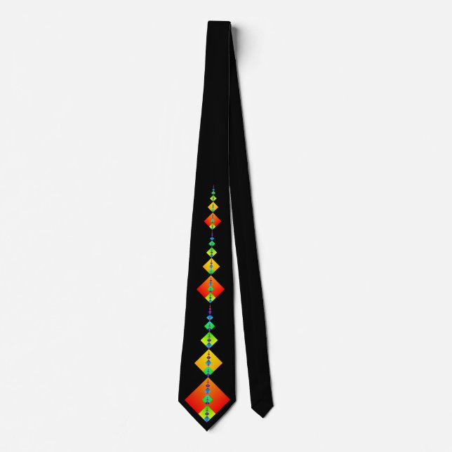 Fibonacci Squares Neck Tie (Front)