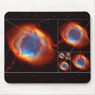 Fibonacci Universe Finance Stock Market Mouse Pad