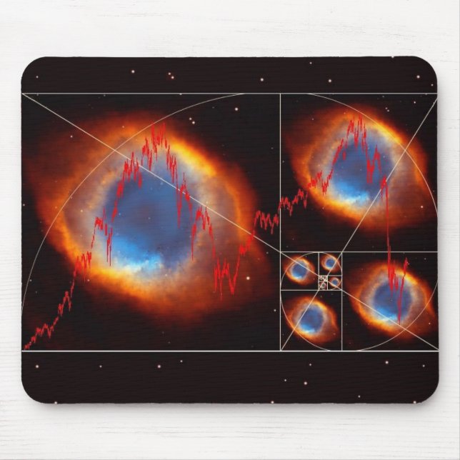 Fibonacci Universe Finance Stock Market Mouse Pad (Front)