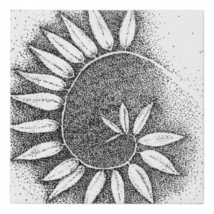 Fibonacci Vine Faux Canvas Print