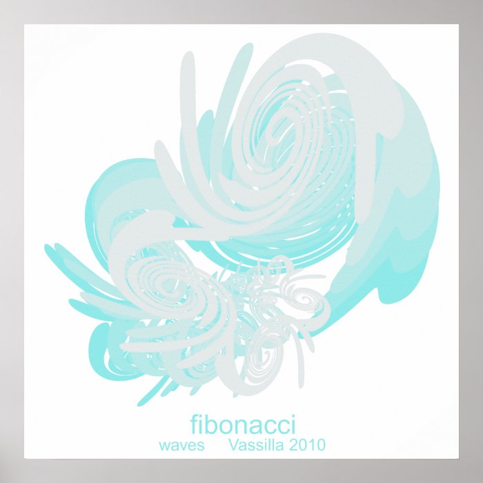 Fibonacci Waves Huge Poster