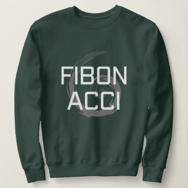 Fibonacci with white text for math lovers sweatshirt