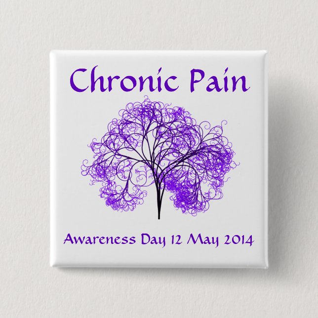 Fibro Awareness Day 2014 Pinback Button (Front)
