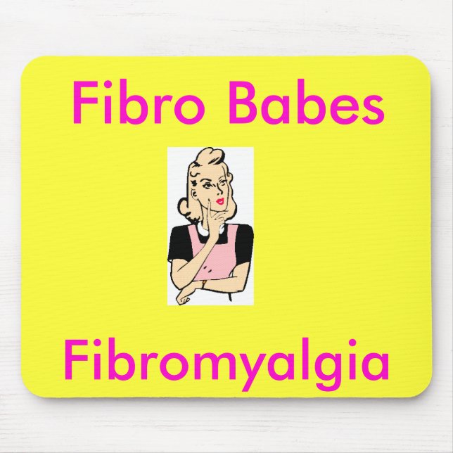 Fibro Babes, Fibromyalgia Mouse Pad (Front)