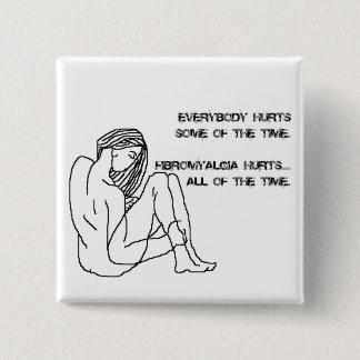 fibro hurts badge, button, pin
