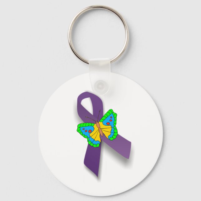 Fibro Ribbon Keychain (Front)