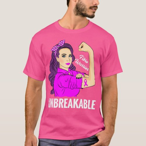 Fibro Warrior Unbreakable Fibromyalgia Awareness T_Shirt