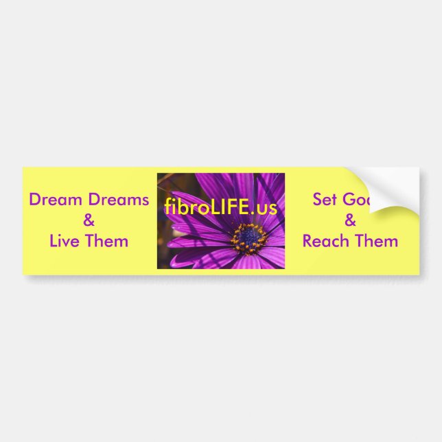 fibroLIFE Bumper Sticker (Front)