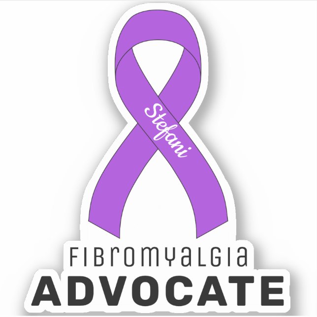 Fibromyalgia Advocate Vinyl Sticker (Front)