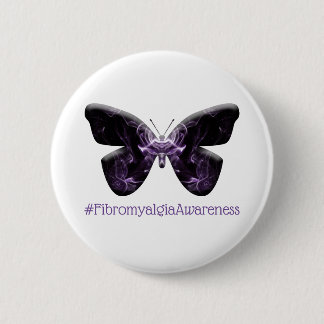 Fibromyalgia Awareness Butterfly (1643 - FMA) Button