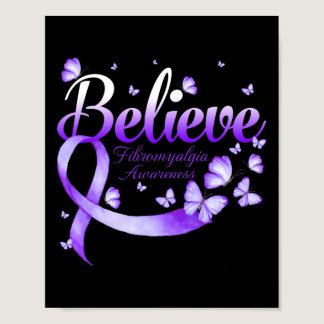 Fibromyalgia Awareness Butterfly  Poster
