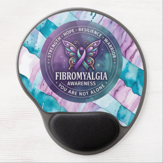 Fibromyalgia Awareness Butterfly Ribbon  Gel Mouse Pad