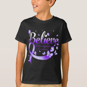 Fibromyalgia Awareness Butterfly T-Shirt