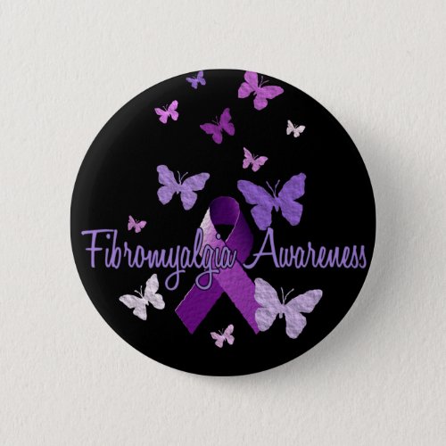 Fibromyalgia Awareness Button