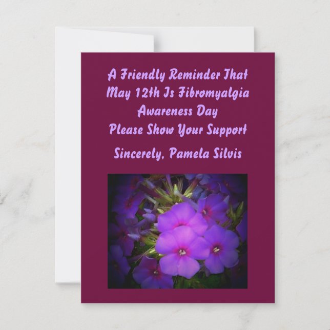 Fibromyalgia Awareness Day Invite (Front)