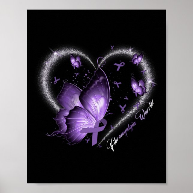 Fibromyalgia Awareness Day Warrior Survivor Butter Poster (Front)