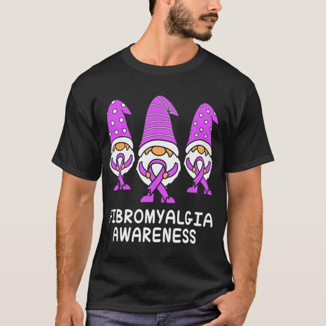 Fibromyalgia Awareness Fibromyalgia Gnome  T-Shirt (Front)