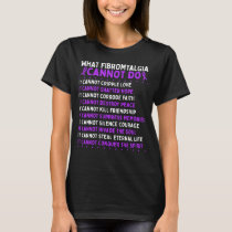 Fibromyalgia Awareness Fighter Warrior Ribbon T-Shirt