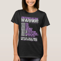 Fibromyalgia Awareness I know Pain  Purple Ribbon T-Shirt