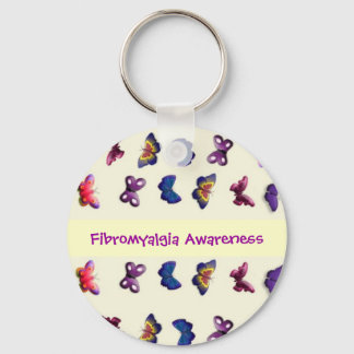 Fibromyalgia Awareness Keychain