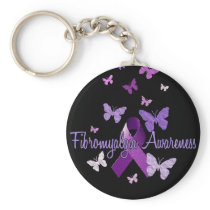 Fibromyalgia Awareness Keychain