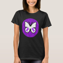 Fibromyalgia Awareness Month Butterfly With Ribbon T-Shirt
