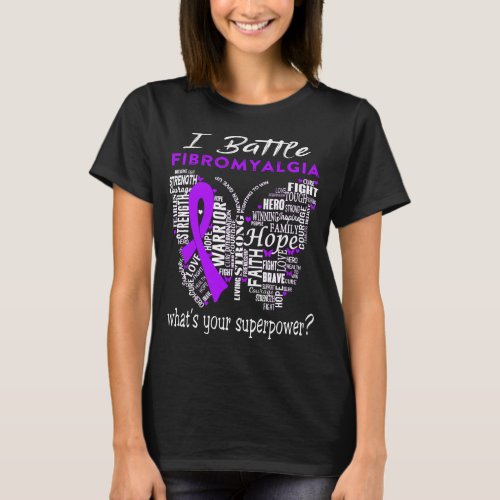 Fibromyalgia Awareness Month Ribbon Gifts T_Shirt