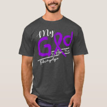 Fibromyalgia Awareness My God Is Stronger In This  T-Shirt