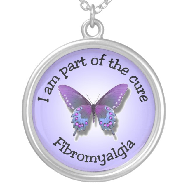 Fibromyalgia Awareness Necklace (Front)