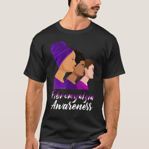 Fibromyalgia Awareness Purple Women Support T_Shirt