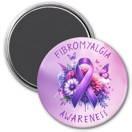 Fibromyalgia Awareness Ribbon Magnet