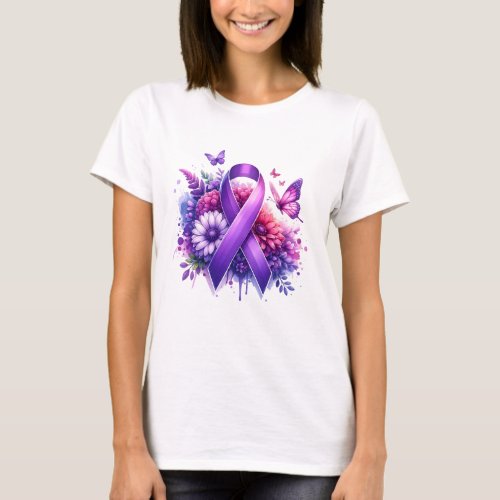 Fibromyalgia Awareness Ribbon T_Shirt