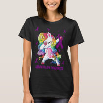 fibromyalgia Awareness Unicorn Dabbing Survivor T-Shirt