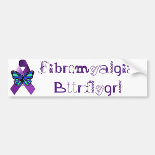 Fibromyalgia Bttrflygrl Bumper Sticker
