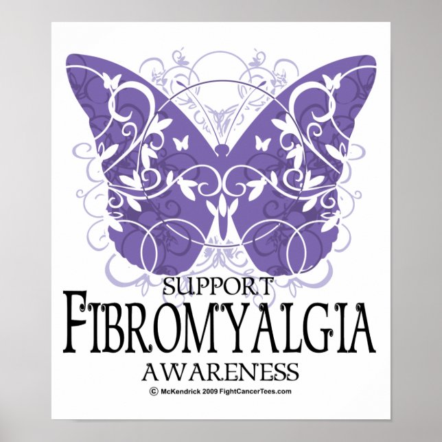Fibromyalgia Butterfly Poster (Front)